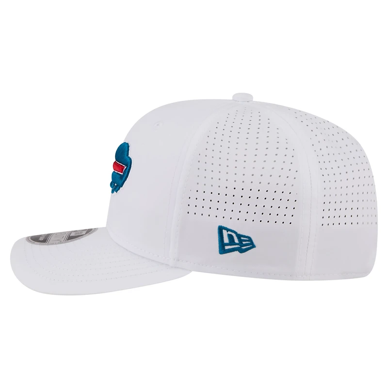 Men's New Era White Buffalo Bills Name Plate 9SEVENTY Adjustable Hat