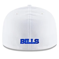 Casquette ajustée 59FIFTY Buffalo Bills Omaha Historic logo New Era pour homme avec blanc