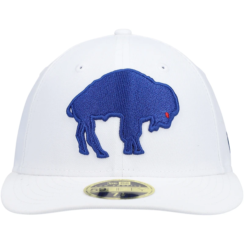 Casquette ajustée blanche 59FIFTY Buffalo Bills Omaha New Era pour homme