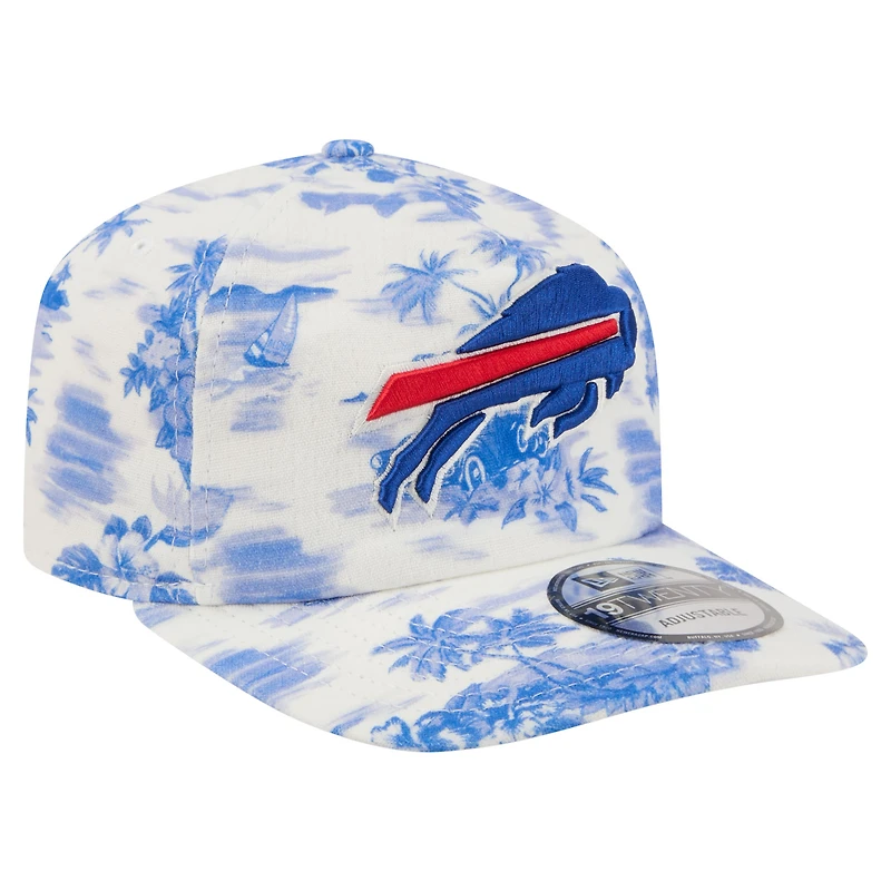 Men's New Era White Buffalo Bills Tropics 19TWENTY Adjustable Hat