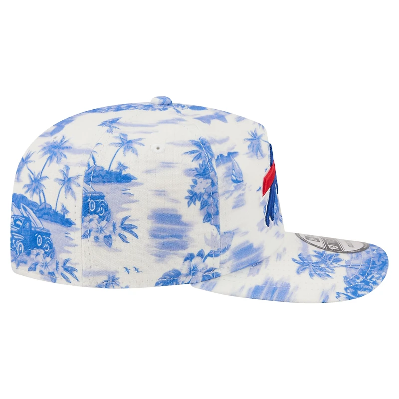 Men's New Era White Buffalo Bills Tropics 19TWENTY Adjustable Hat