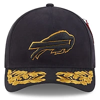 Men's New Era x Alpha Industries  Black Buffalo Bills A-Frame 9FORTY Adjustable Hat