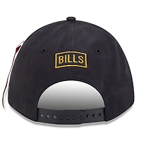 Men's New Era x Alpha Industries  Black Buffalo Bills A-Frame 9FORTY Adjustable Hat