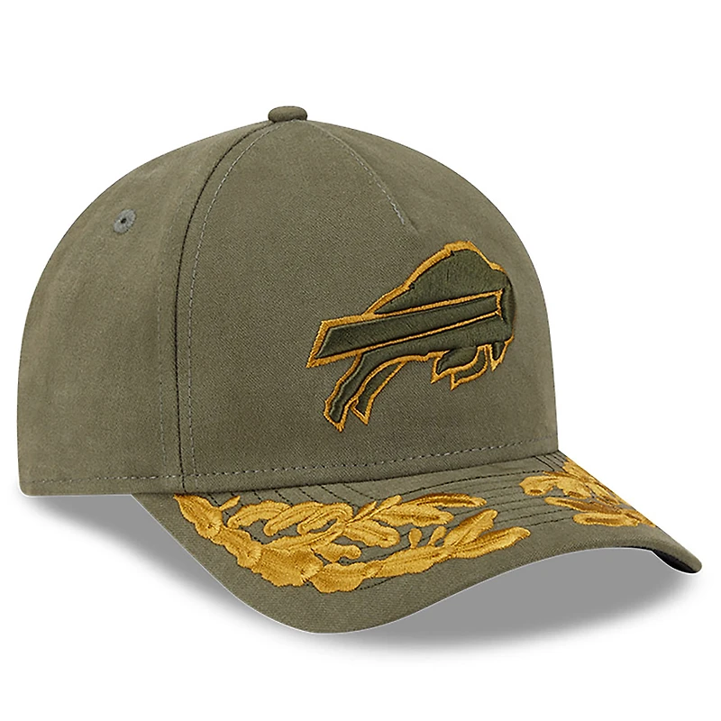 Casquette ajustable A-Frame 9FORTY olive Buffalo Bills pour homme New Era x Alpha Industries