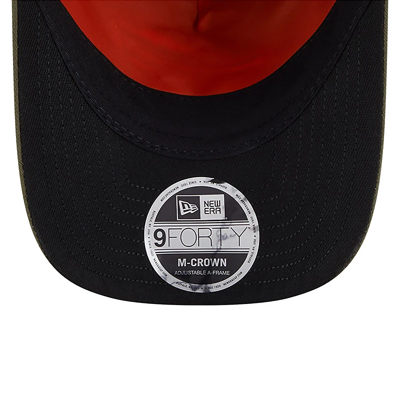 Men's New Era x Alpha Industries  Olive Buffalo Bills A-Frame 9FORTY Adjustable Hat