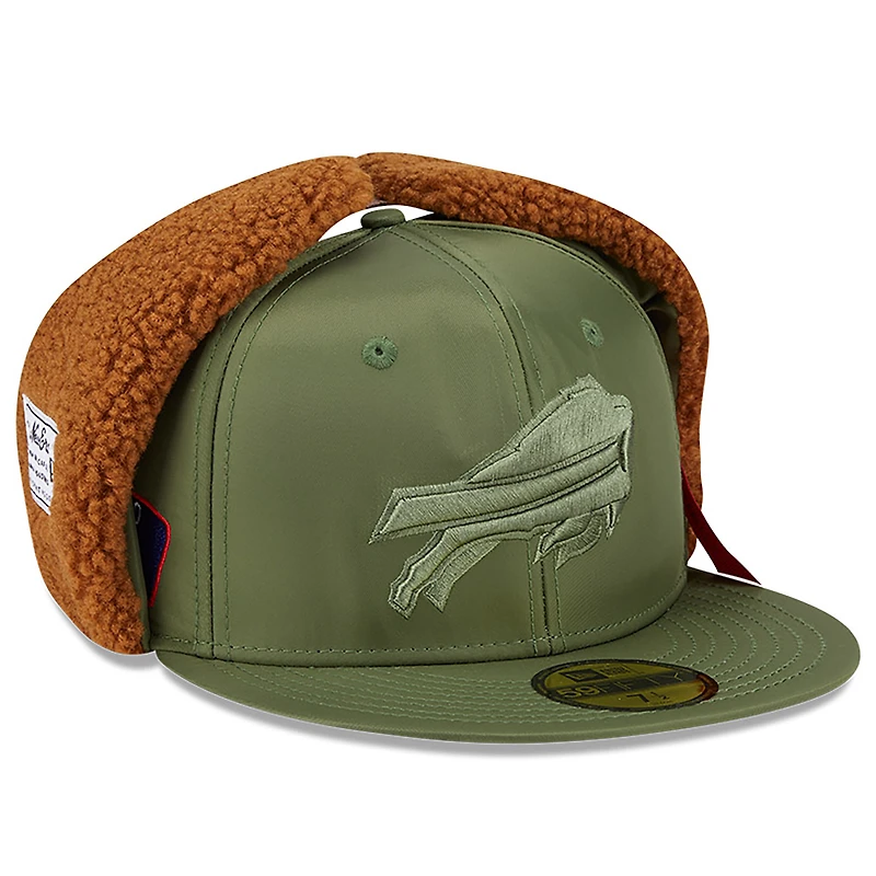 Casquette ajustée 59FIFTY Buffalo Bills olive pour homme New Era x Alpha Industries