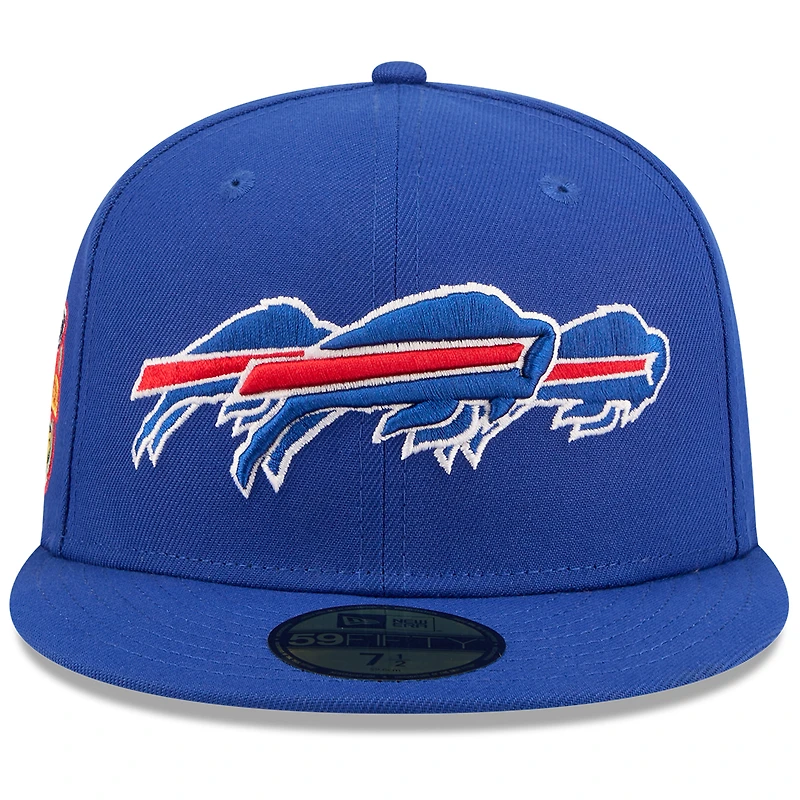 Men's New Era x John Geiger Royal Buffalo Bills Misplaced Series 59FIFTY Fitted Hat