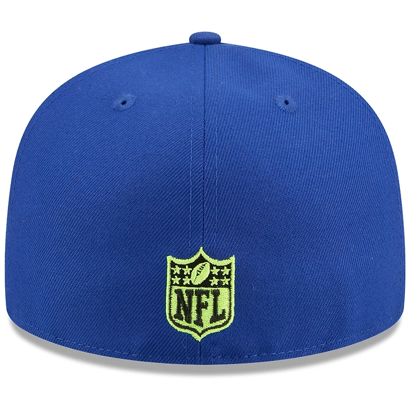 Men's New Era x John Geiger Royal Buffalo Bills Misplaced Series 59FIFTY Fitted Hat