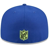Men's New Era x John Geiger Royal Buffalo Bills Misplaced Series 59FIFTY Fitted Hat