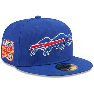 Casquette ajustée New Era x John Geiger Royal Buffalo Bills Misplaced Series 59FIFTY pour homme