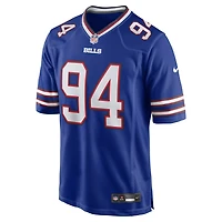 Maillot de match Nike Andrew Brown Royal Buffalo Bills pour homme