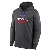 Sweat à capuche Nike Buffalo Bills Toss Sweep Performance pour homme, anthracite