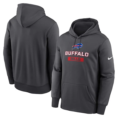 Sweat à capuche Nike Buffalo Bills Toss Sweep Performance pour homme, anthracite