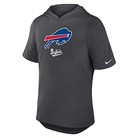 Men's Nike Anthracite Buffalo Bills Tri-Blend Performance Hoodie T-Shirt