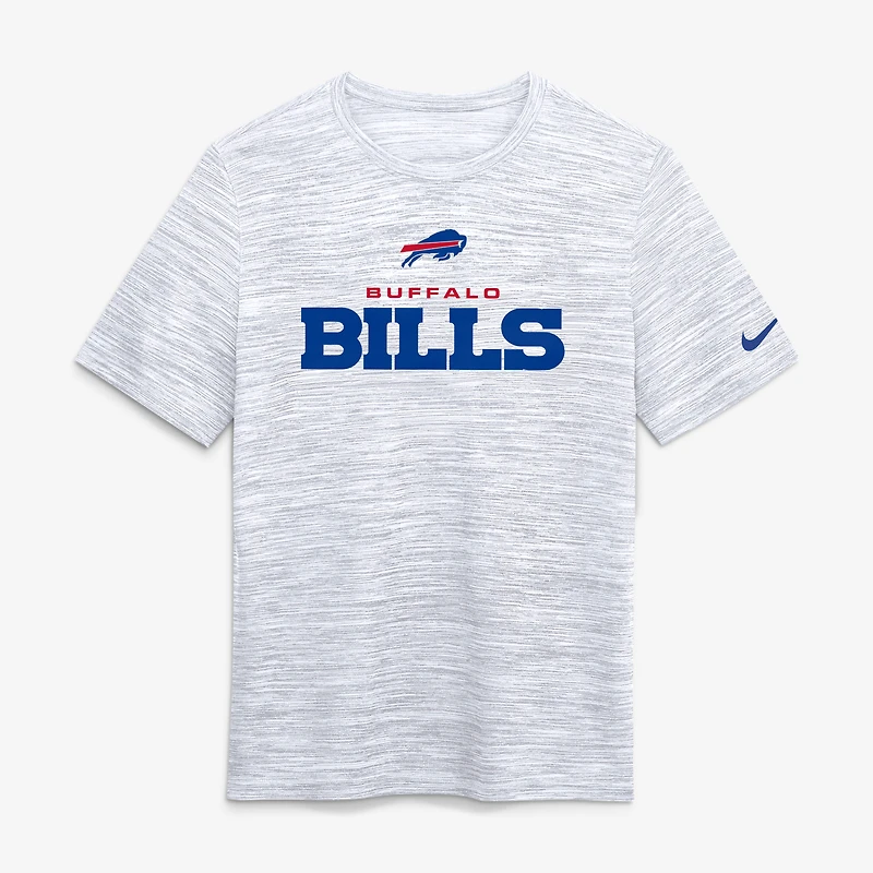 Men's Nike Ash Buffalo Bills Velocity Endurance Run Dri-FIT T-Shirt