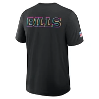 Men's Nike Black Buffalo Bills 2025 NFL Crucial Catch Tri-Blend Dri-FIT T-Shirt
