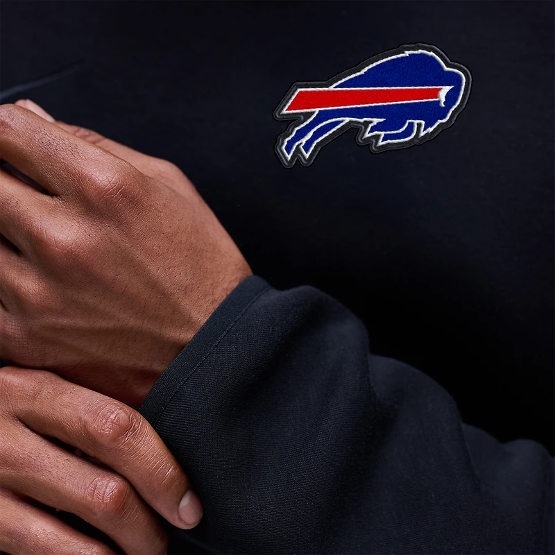 Men's Nike Black Buffalo Bills Tech Fleece Raglan Sweatshirt