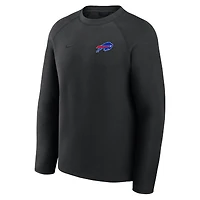 Sweat-shirt Nike Tech Fleece Raglan gris chiné pour homme des Buffalo Bills