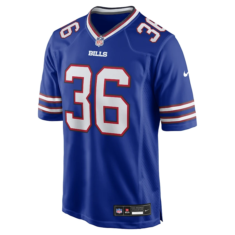 Men's Nike Caden Davis  Royal Buffalo Bills Team Game Jersey