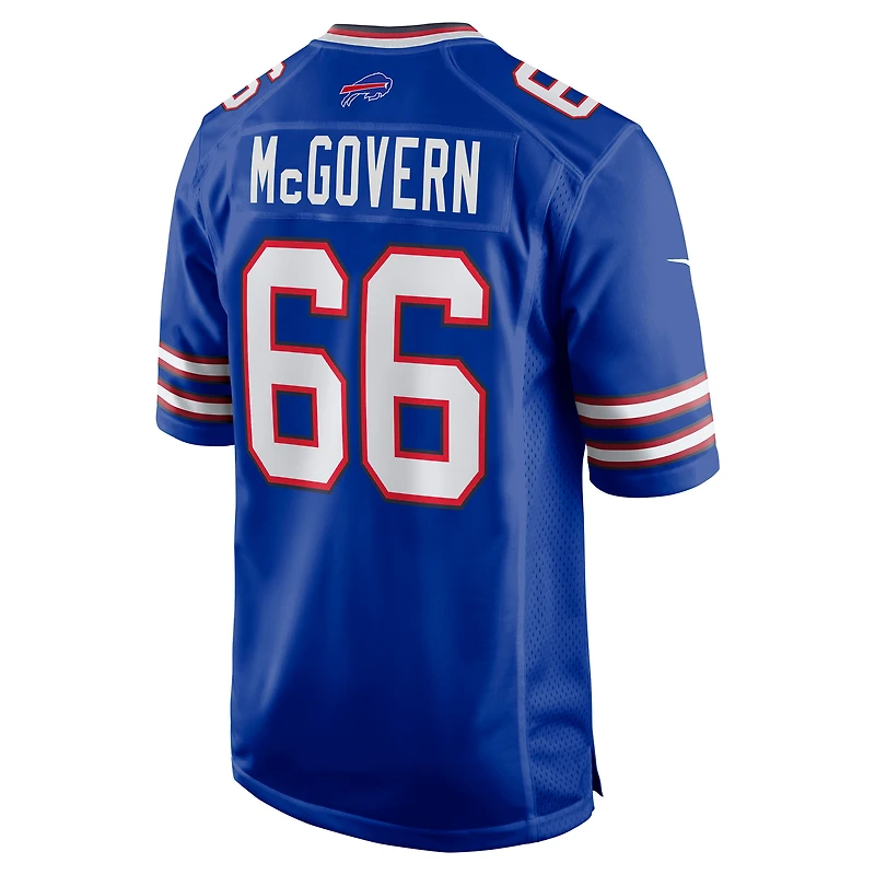 Maillot de joueur Nike Connor McGovern Royal Buffalo Bills pour homme