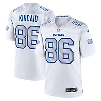 Maillot Nike Dalton Kincaid pour homme, collection rivalités 2025, blanc, Buffalo Bills
