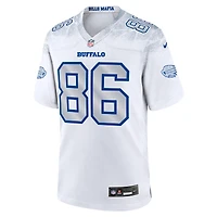 Maillot Nike Dalton Kincaid pour homme, collection rivalités 2025, blanc, Buffalo Bills