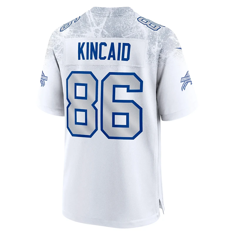Maillot Nike Dalton Kincaid pour homme, collection rivalités 2025, blanc, Buffalo Bills