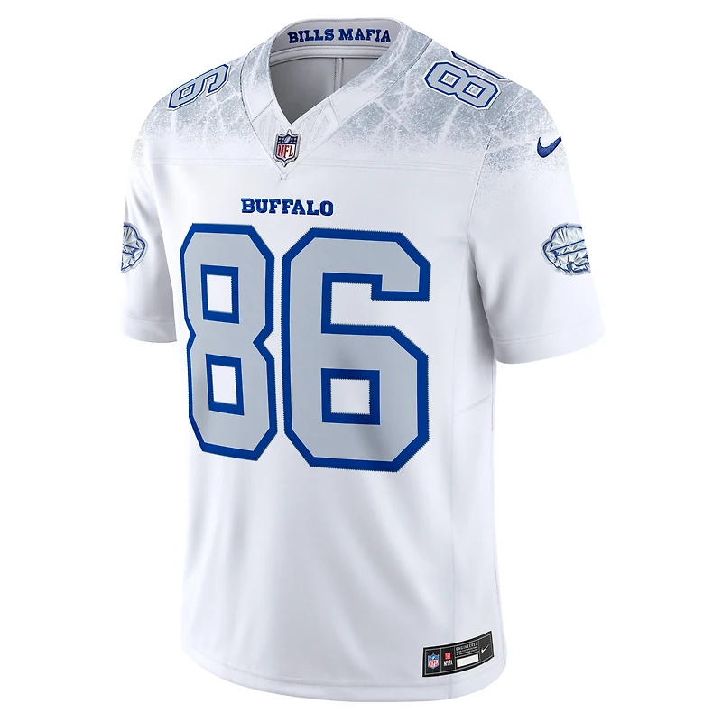 Maillot Nike Dalton Kincaid pour homme, blanc, Buffalo Bills, collection Rivalries 2025, édition limitée