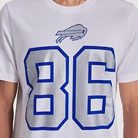 Men's Nike Dalton Kincaid White Buffalo Bills 2025 Rivalries Collection Player Name & Number T-Shirt
