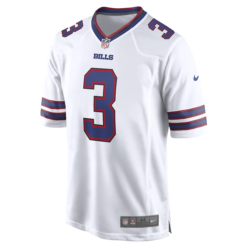Men's Nike Damar Hamlin White Buffalo Bills Game Jersey