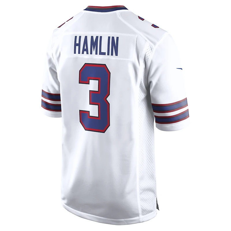 Maillot de match Buffalo Bills Nike Damar Hamlin blanc pour homme
