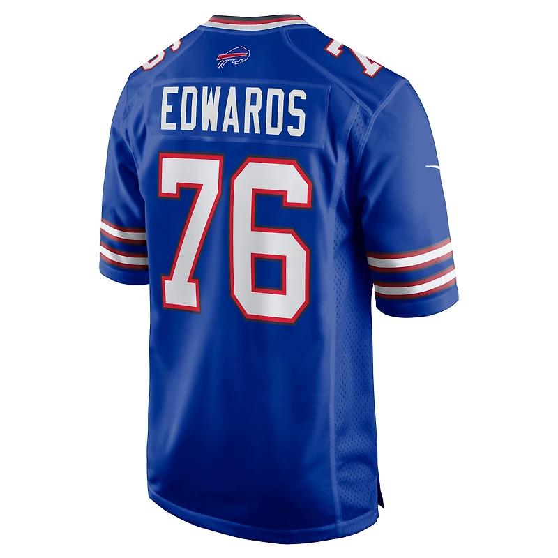 Maillot de match Nike David Edwards Royal Buffalo Bills pour homme