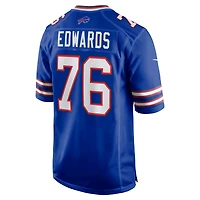 Maillot de match Nike David Edwards Royal Buffalo Bills pour homme
