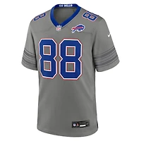 Men's Nike Dawson Knox Gray Buffalo Bills Nickel City Game Jersey