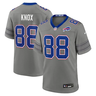 Men's Nike Dawson Knox Gray Buffalo Bills Nickel City Game Jersey