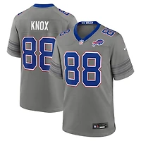 Men's Nike Dawson Knox Gray Buffalo Bills Nickel City Game Jersey