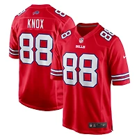 Men's Nike Dawson Knox Red Buffalo Bills Alternate Game Jersey
