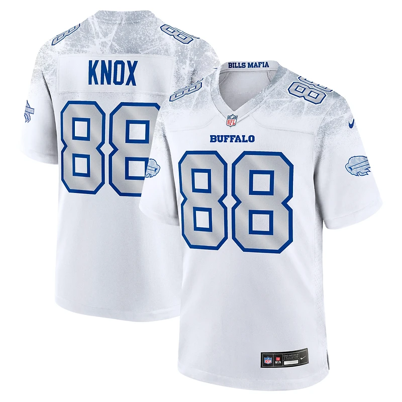 Maillot Nike Dawson Knox pour homme, blanc, collection Rivalries 2025 des Buffalo Bills