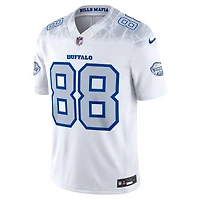 Men's Nike Dawson Knox White Buffalo Bills 2025 Rivalries Collection Stitched Limited Jersey