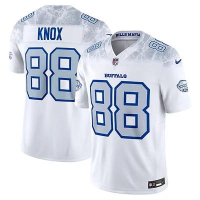 Maillot Nike Dawson Knox blanc Buffalo Bills Collection Rivalités 2025, édition limitée cousue