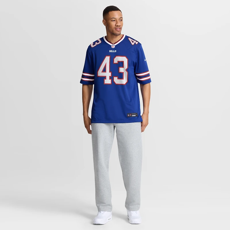 Men's Nike Dorian Strong Royal Buffalo Bills Team Game Jersey