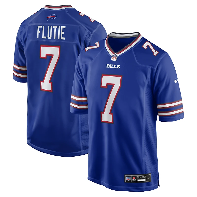 Maillot de joueur retraité Nike Doug Flutie Royal Buffalo Bills Game pour homme