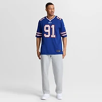 Men's Nike Ed Oliver Royal Buffalo Bills Team Game Player Jersey