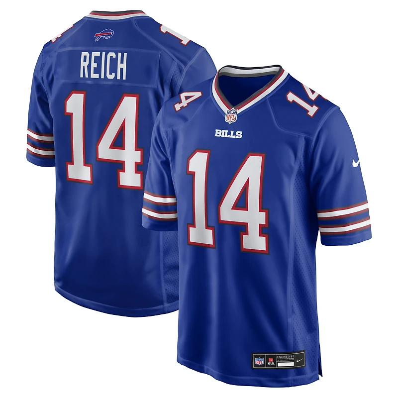 Men's Nike Frank Reich Royal Buffalo Bills Game Retired Player Jersey