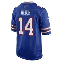 Men's Nike Frank Reich Royal Buffalo Bills Game Retired Player Jersey