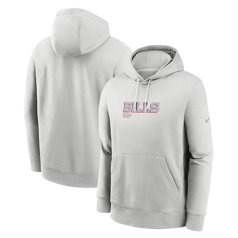 Men's Nike Gray Buffalo Bills Edge Pack French Terry Club Pullover Hoodie