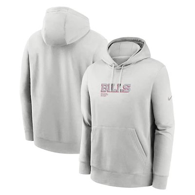Sweat à capuche Nike gris Buffalo Bills Edge Pack French Terry Club pour homme
