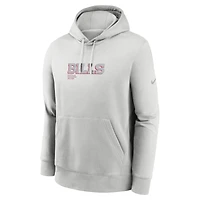 Sweat à capuche Nike gris Buffalo Bills Edge Pack French Terry Club pour homme