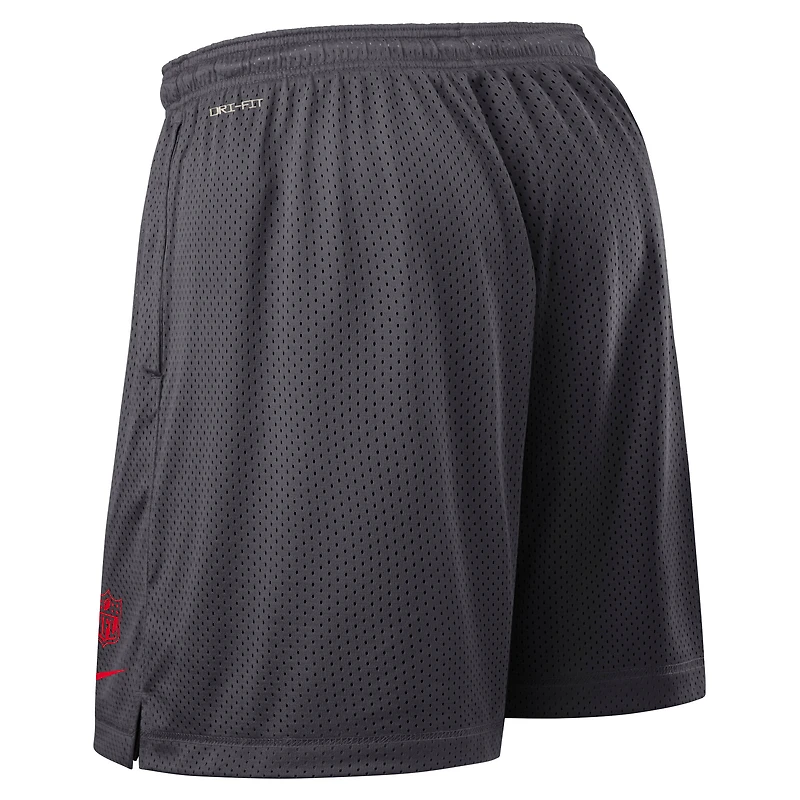 Short réversible Nike Dri-FIT gris Buffalo Bills pour homme