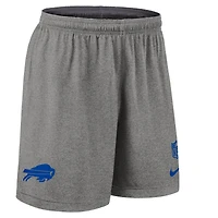 Men's Nike Gray Buffalo Bills Sideline Reversible Dri-FIT Shorts